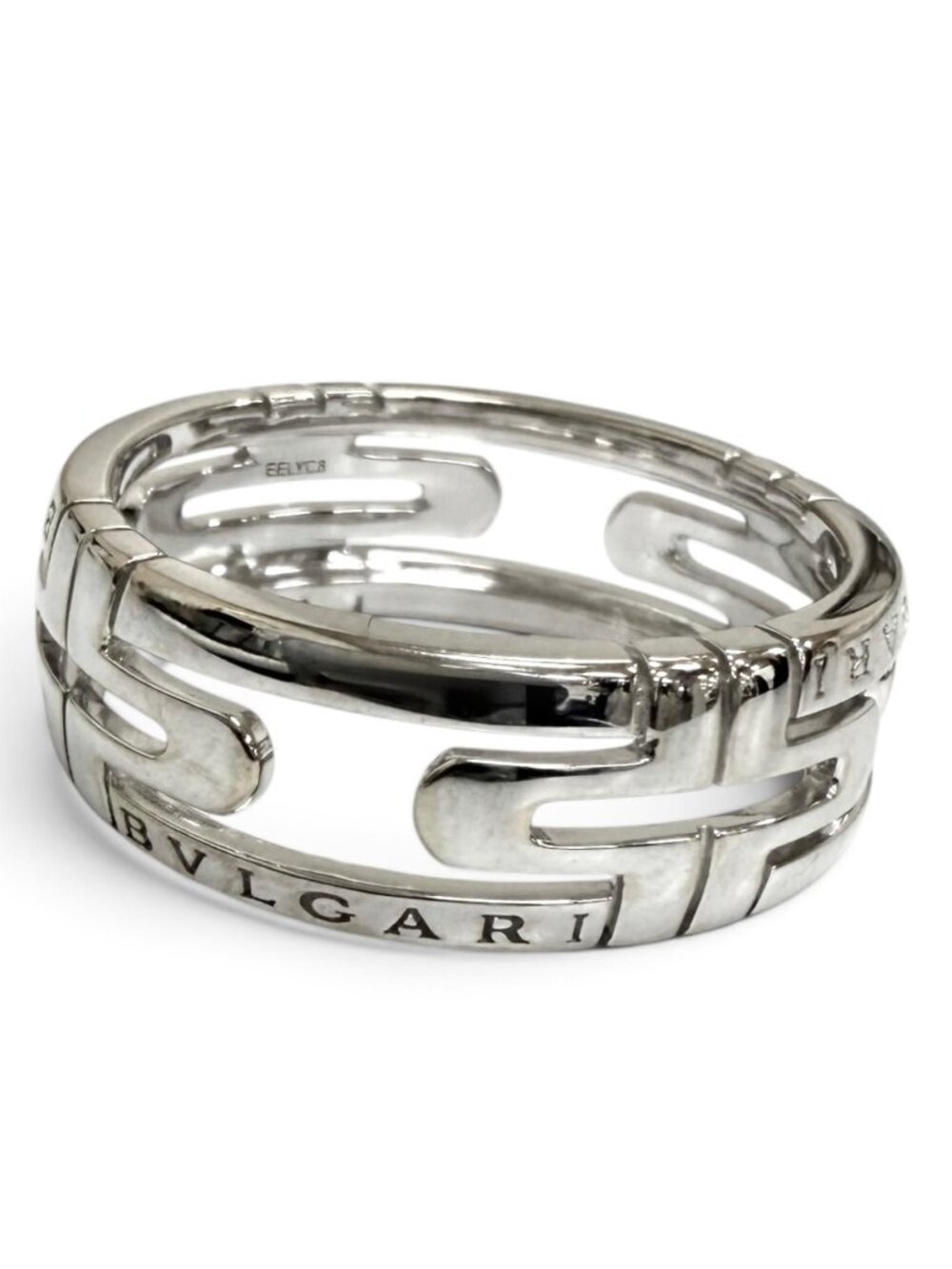 Bvlgari Parentesi Openwork Ring White Gold